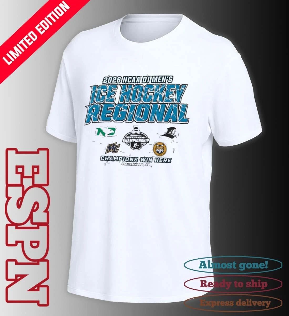 Sioux Falls Regional 2026 NCAA DI Men’s Ice Hockey T-Shirt