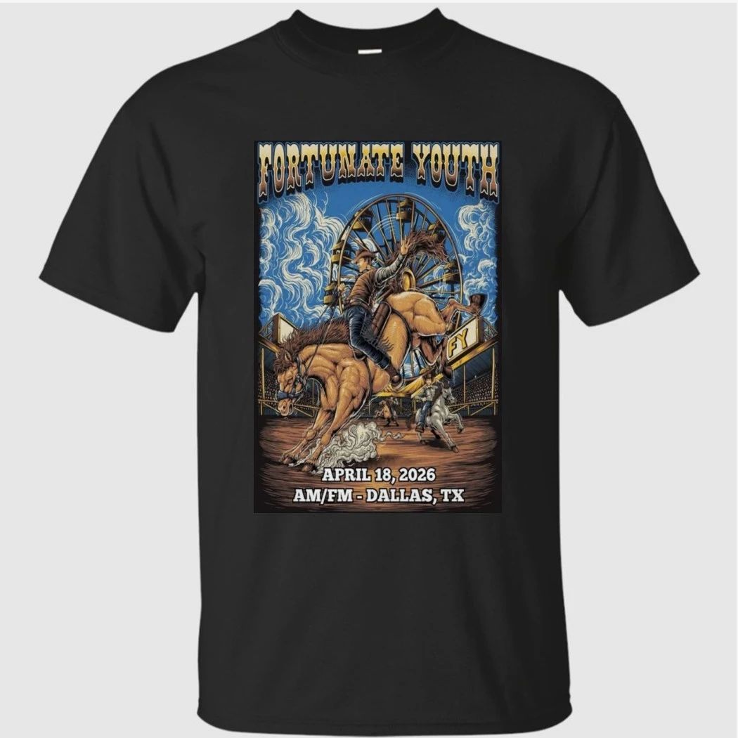 FORTUNATE YOUTH Poster Apr 18 2026 Dallas, TX Tour Shirt