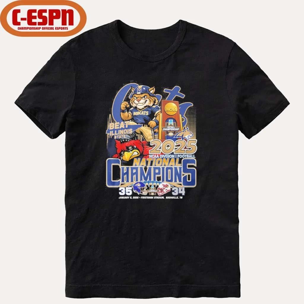 Montana State Beat Illinois State FCS National Champions Score Shirt