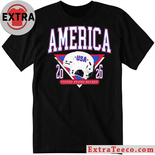 America Hockey Helmet United States Hockey Shirt