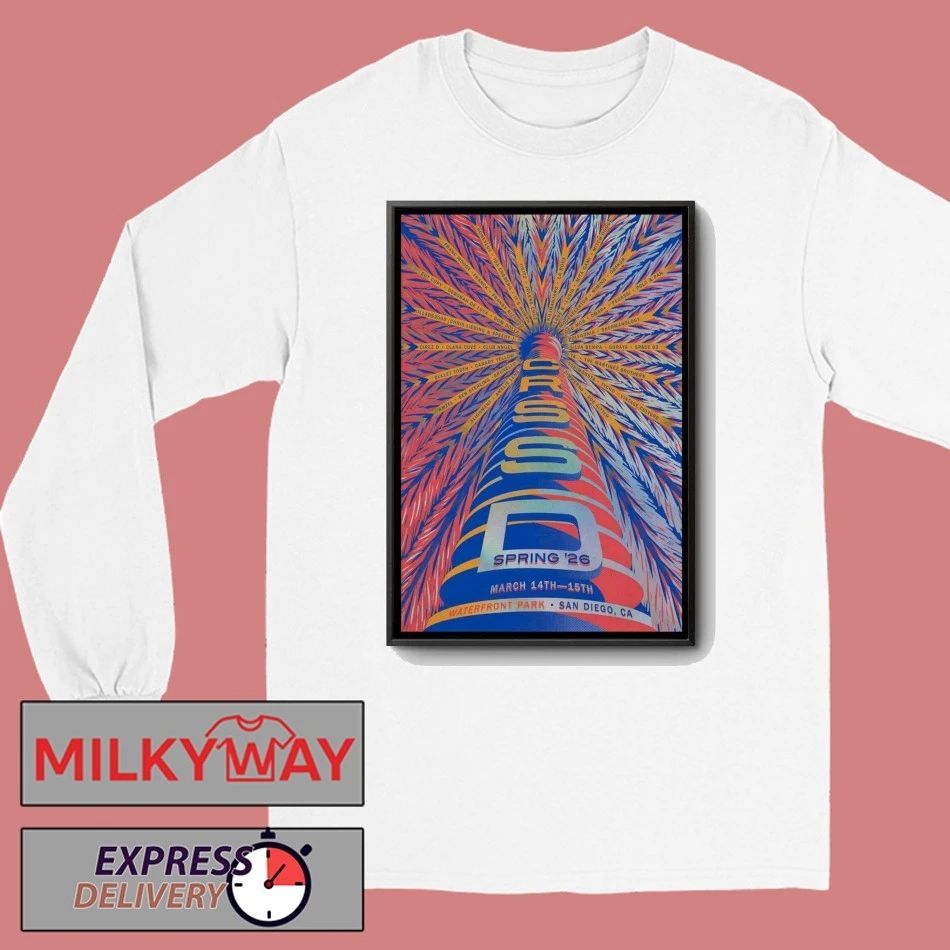 CRSSD Fest Mar 14-15 2026 Waterfront Park In San Diego CA Poster shirt