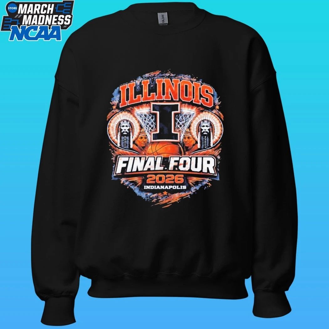 Illinois Final Four 2026 March Madness Illini Basketball Shirt