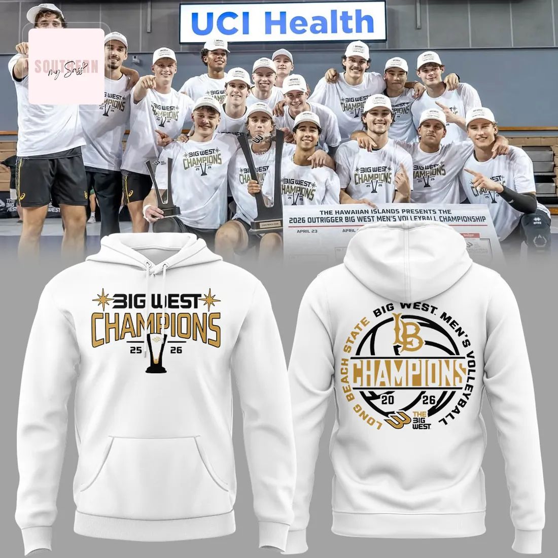 Long Beach State Big West Men’s Volleyball 2026 Champions Commemorative Hoodie