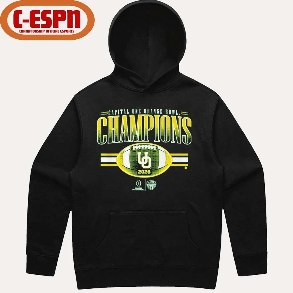 Oregon Football CFP Orange Bowl Champions Shirt