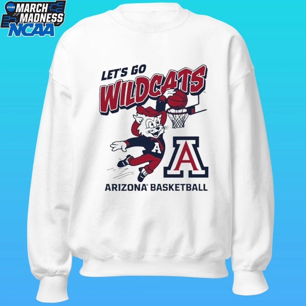 Arizona Wildcats Basketball Let’s Go Mascot Shirt