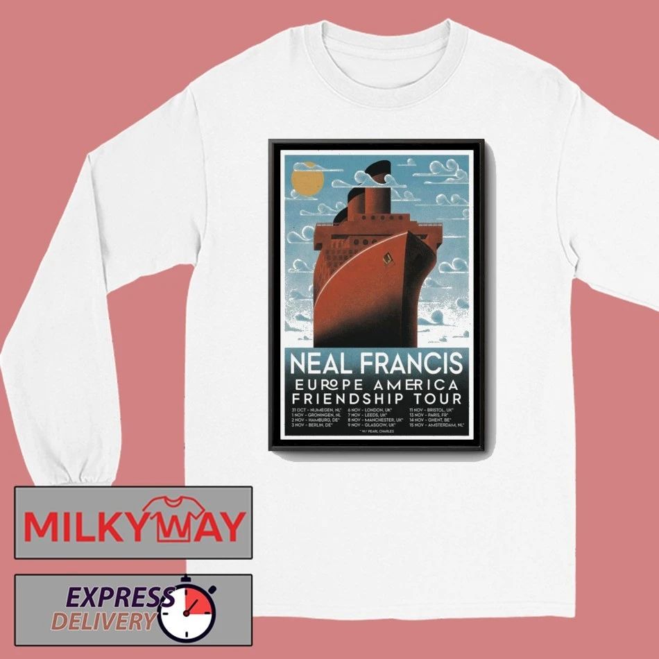 Neal Francis Europe America Friendship Tour 2025 Poster shirt