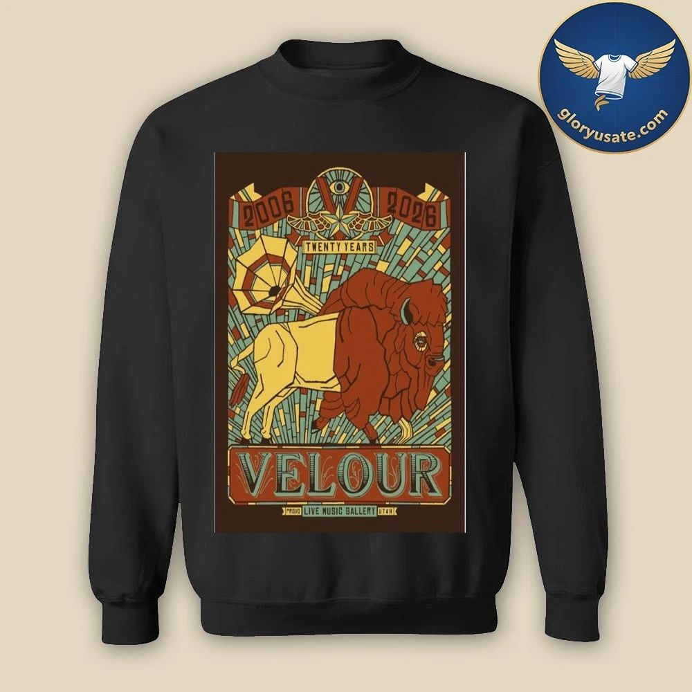 Velour 20th Anniversary Live Music Gallery Poster Shirt