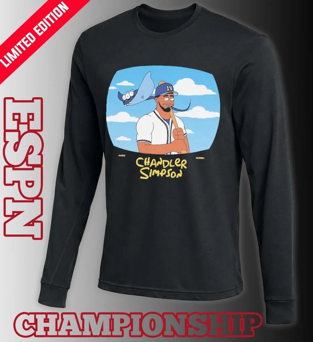 Chandler Simpson Tampa Bay Rays Cartoon Shirt