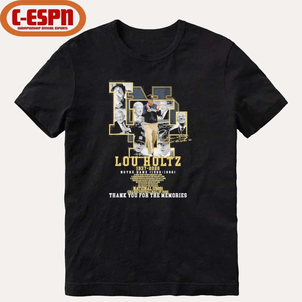 Lou Holtz 1937-2026 Notre Dame 1986-1996 Shirt