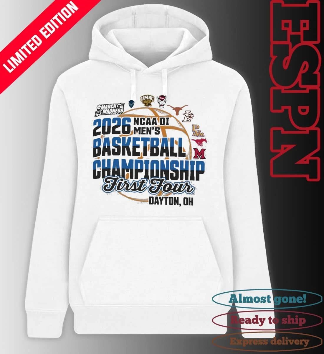 First Four Teams 2026 NCAA DI Men’s Basketball Championship Shirt