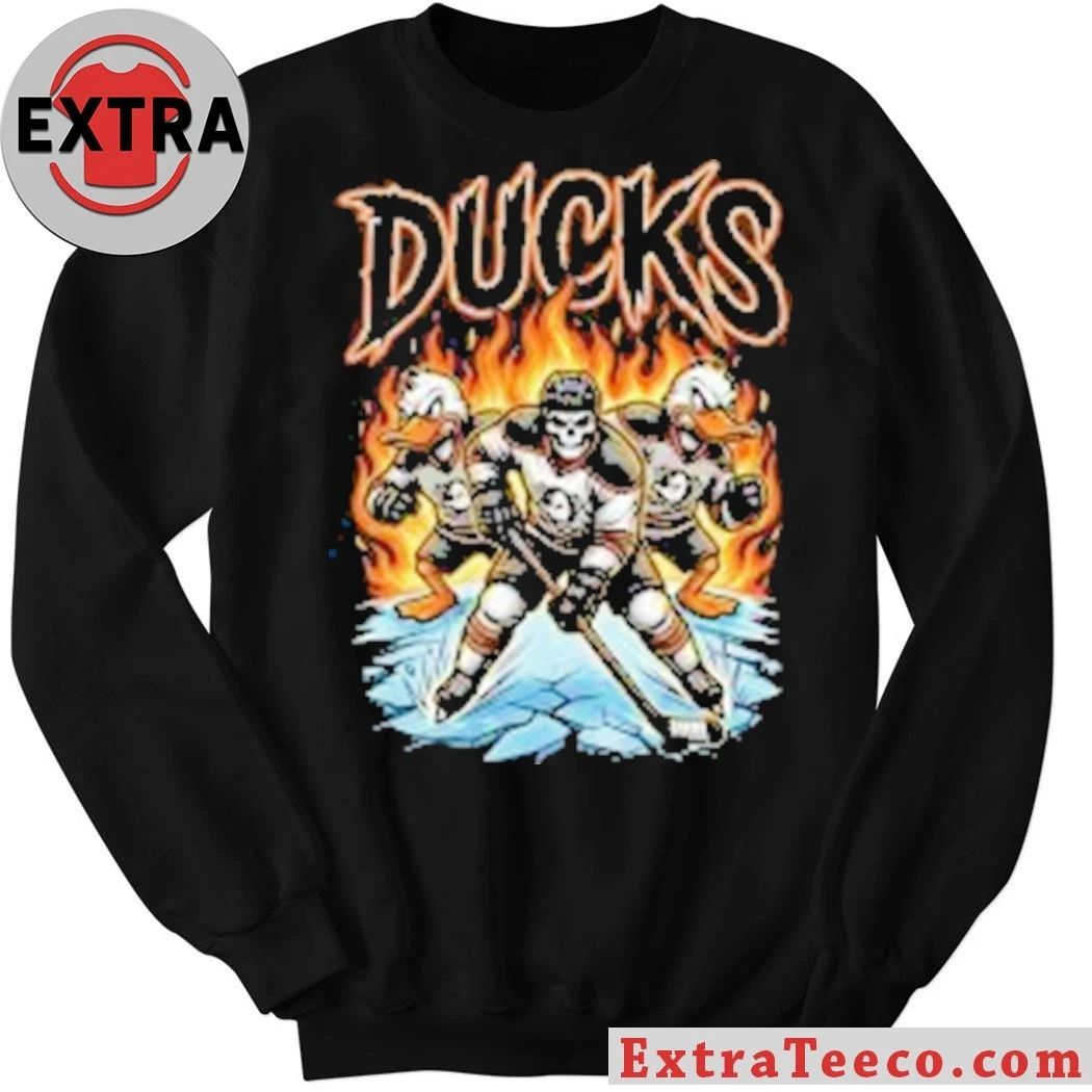Anaheim Ducks Hockey Skull Shirt