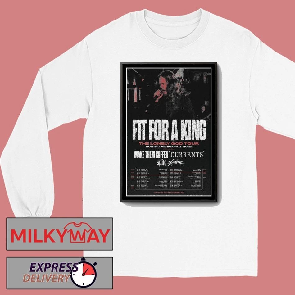Fit For A King Fall Tour North America Poster shirt