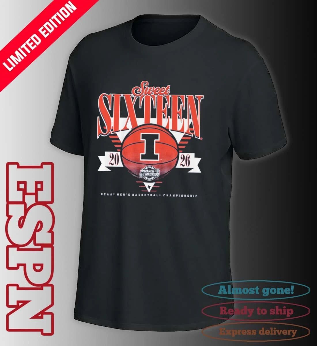 Illinois Fighting Illini MBB 2026 Sweet Sixteen Shirt