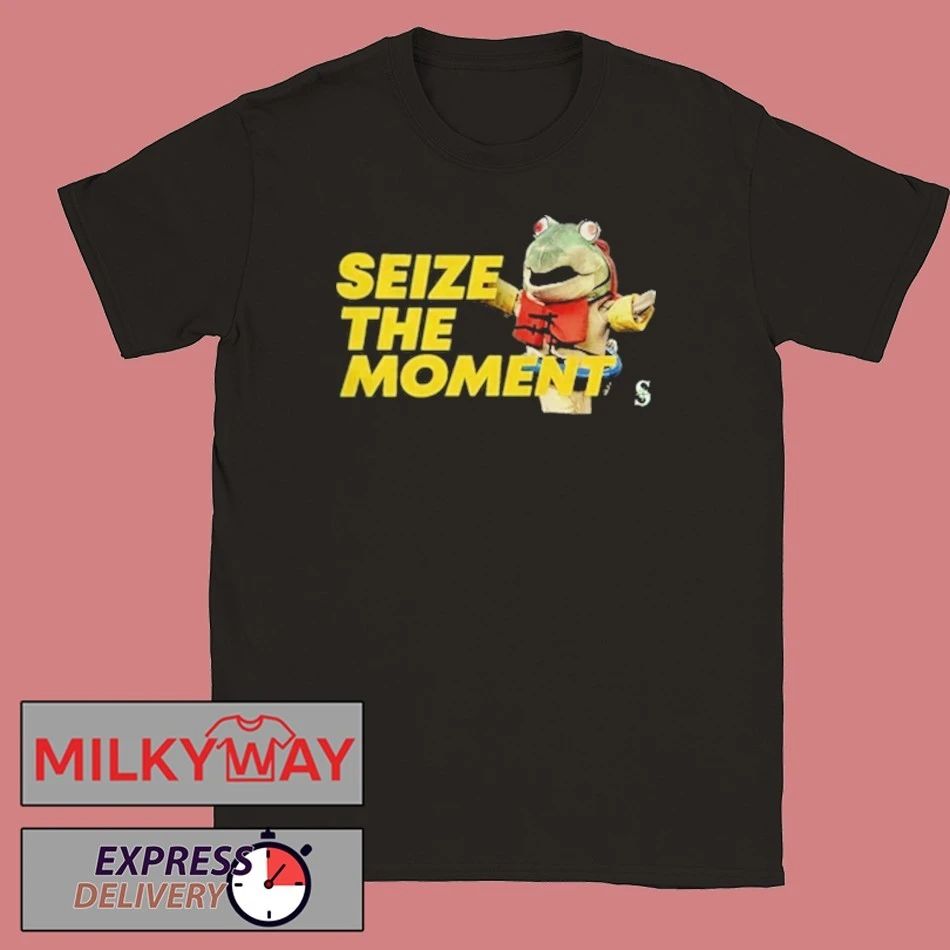 Seize The Moment Humpy Salmon New Mascot Seattle Mariners Mlb Baseball Shirt
