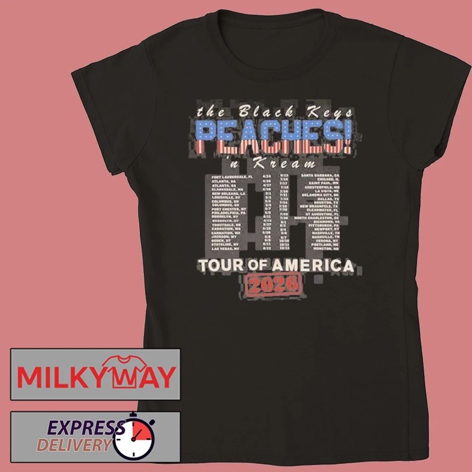 The Black Keys Snake America Tour Dates 2026 Two Sided T-Shirt