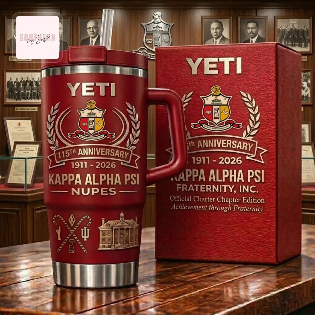 YETI Kappa Alpha Psi 115th Anniversary 1911-2026 Handled Tumbler