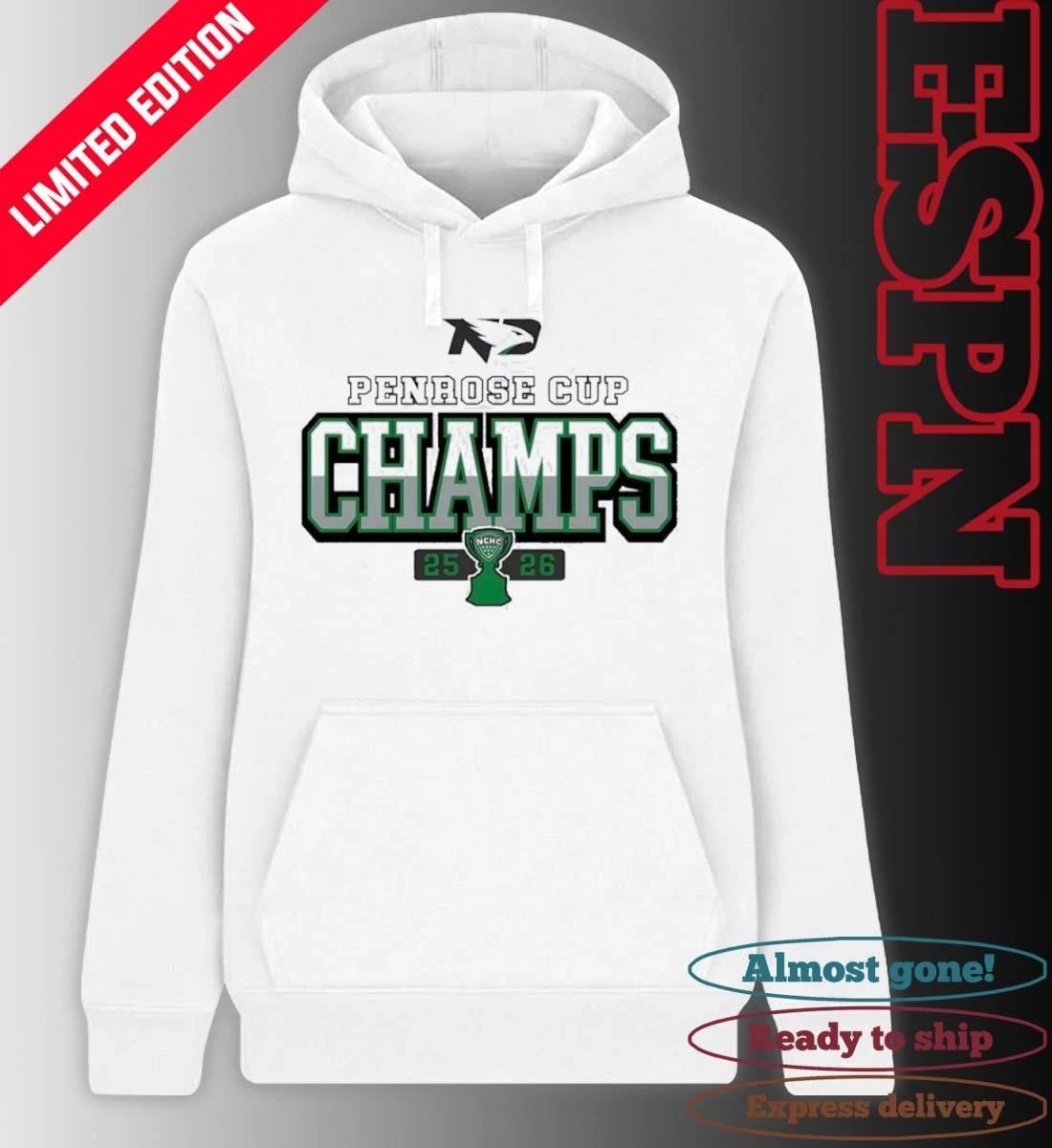North Dakota Hockey 2026 Penrose Cup Champions Shirt