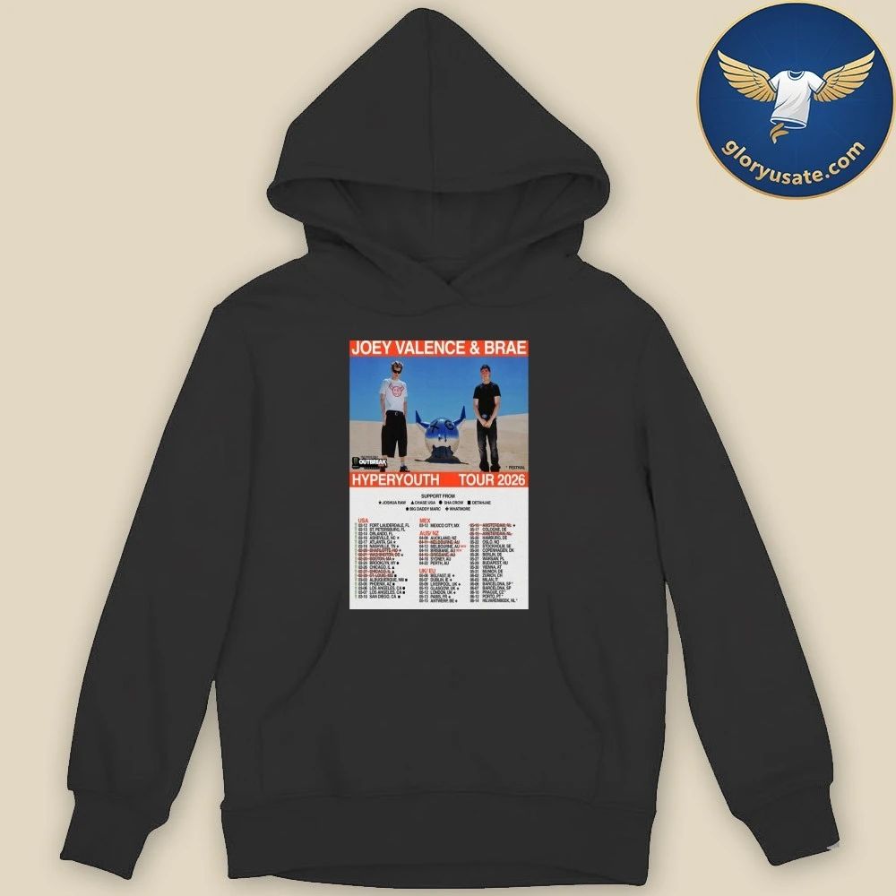 Joey Valence & Brae Hyperyouth Tour 2026 Poster Shirt