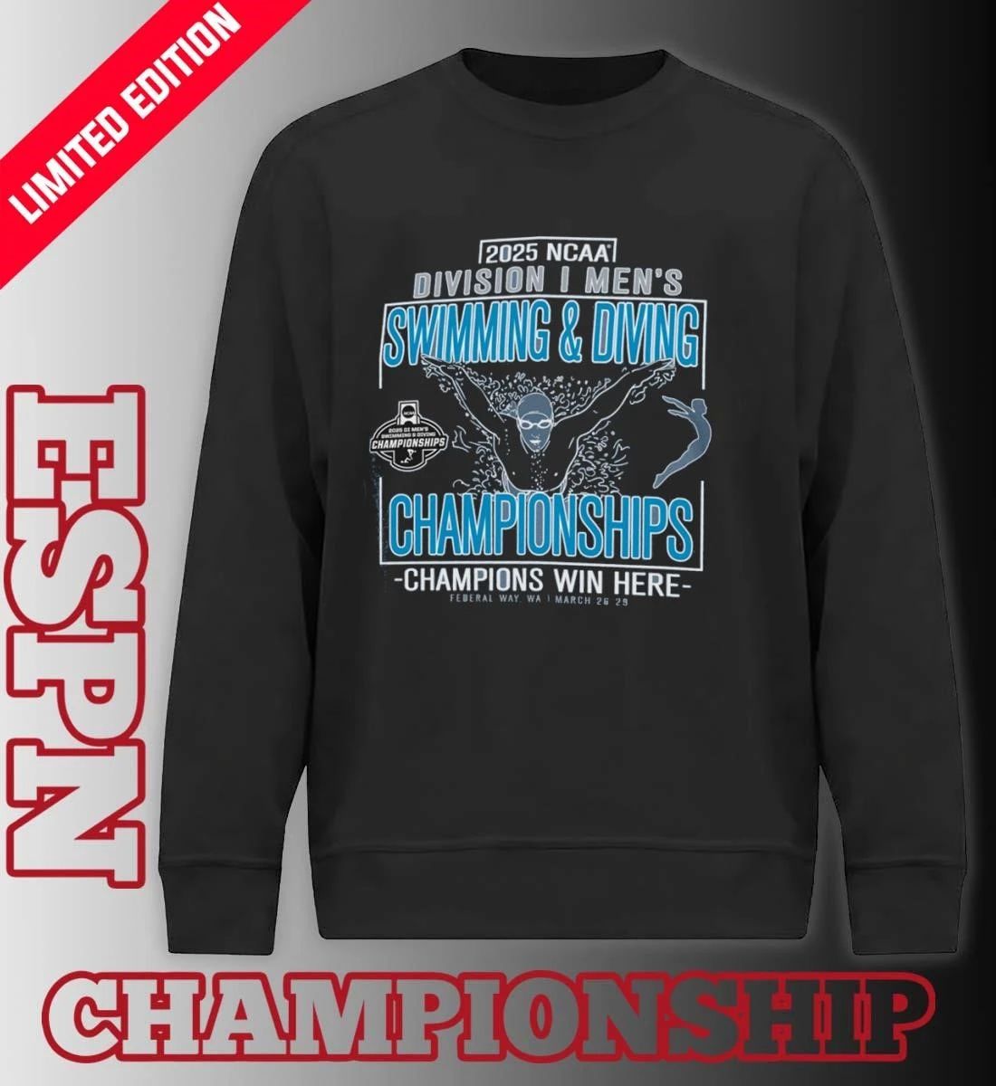 March 26-29 2026 NCAA DI Women’s Swimming & Diving Championships T-Shirt