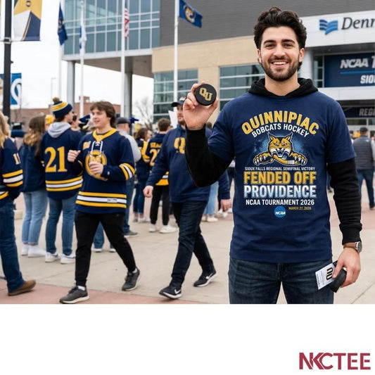 NKCtees Quinnipiac Hockey Shirt 2026 Bobcats Victory Sioux Falls NCAA Tournament shirt