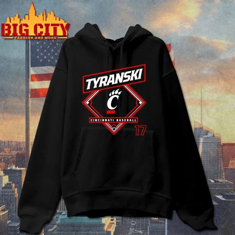 Ryan Tyranski Cincinnati Bearcats Baseball T-shirt