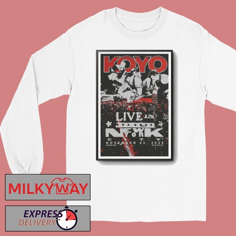 Koyo lihc Show Racket NYC Nov 23 2025 Poster shirt