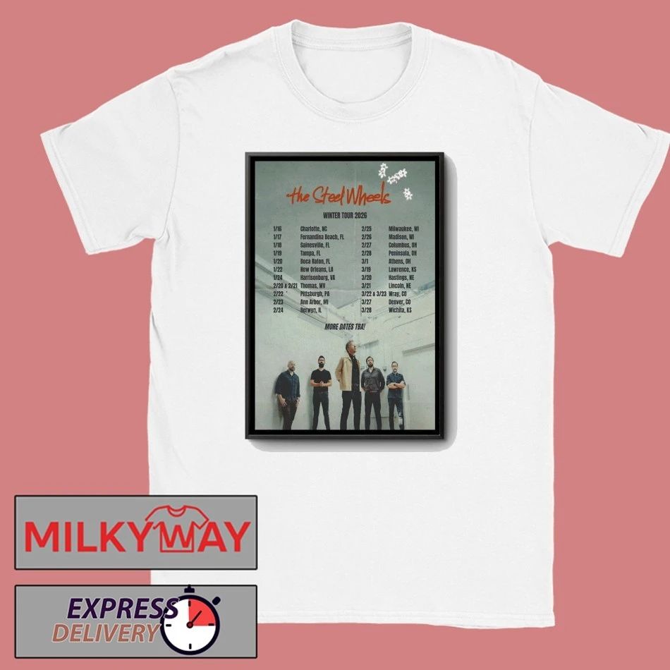The Steel Wheels Winter Tour 2026 Poster shirt