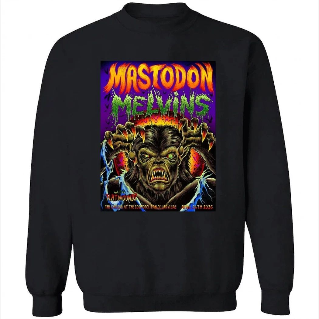 Mastodon With Melvins And Flatwounds Las Vegas 2026 Event Poster At The Chelsea At The Cosmopolitan Of Las Vegas On April 24 2026 Shirt