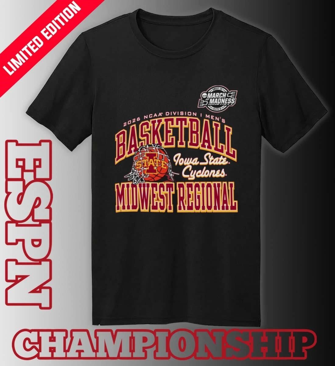 Iowa State Cyclones 2026 NCAA DI Men’s Basketball Sweet 16 – Midwest Regional T-Shirt