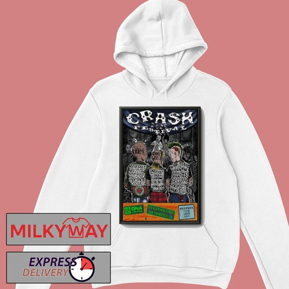 Crash Festival Poster San Francisco Shows 10 17-10 18 shirt2025