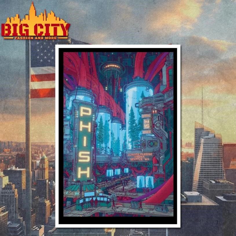 PHISH Apr Climate Pledge Arena Seattle, WA Tour Poster Shirt