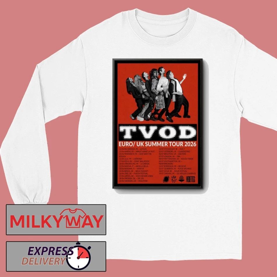 TVOD Summer Tour EU UK 2026 Poster shirt
