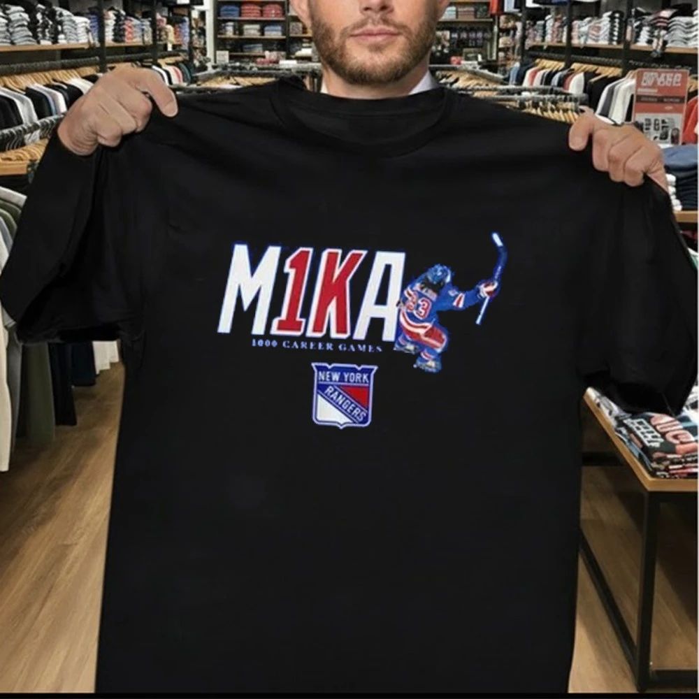 New York Rangers M1KA 1000 Career Games 2026 Shirt