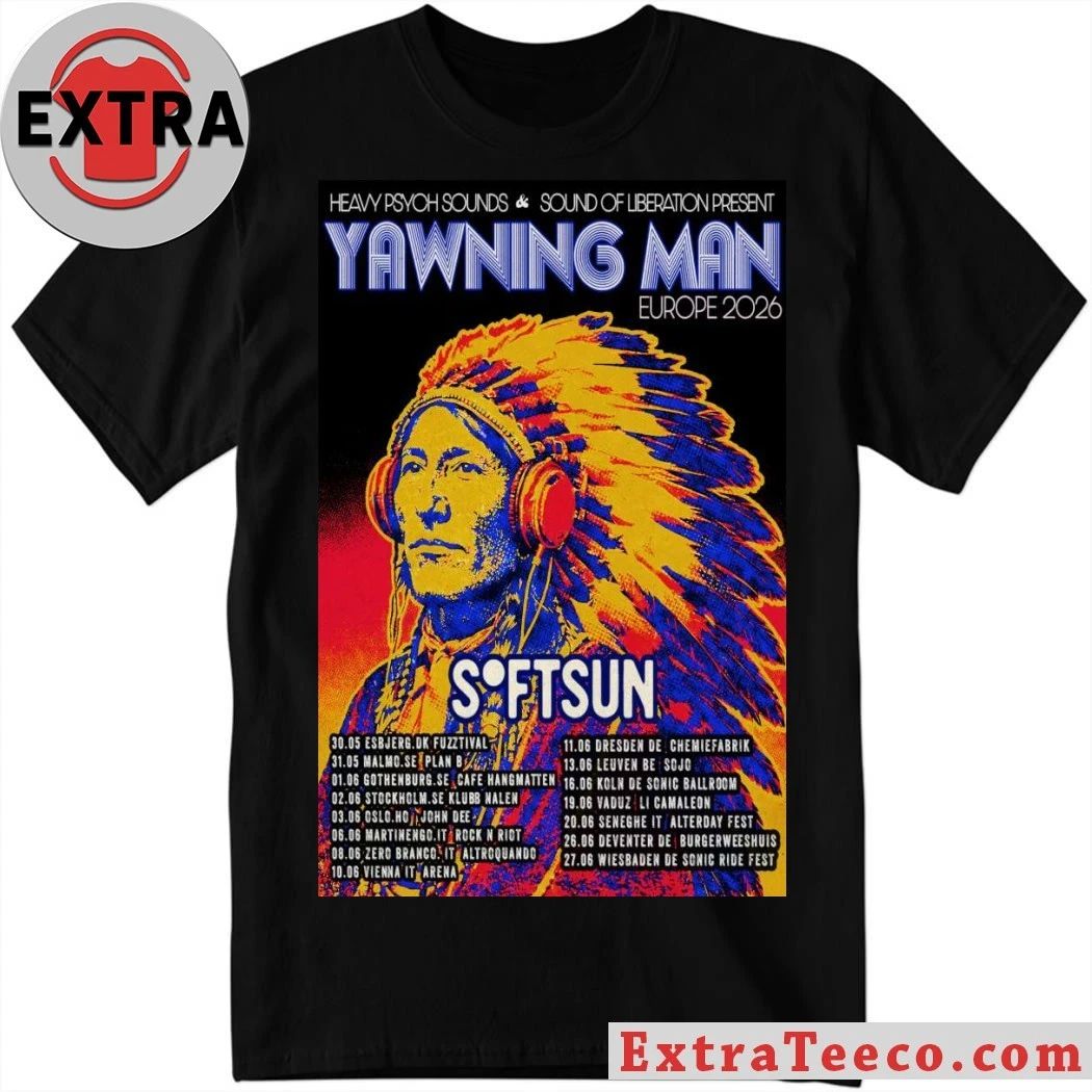 Poster Heavy Psych Sounds And Yawning Man SoftSun Europe 2026 Shirt – Perfect Gift for Men & Women
