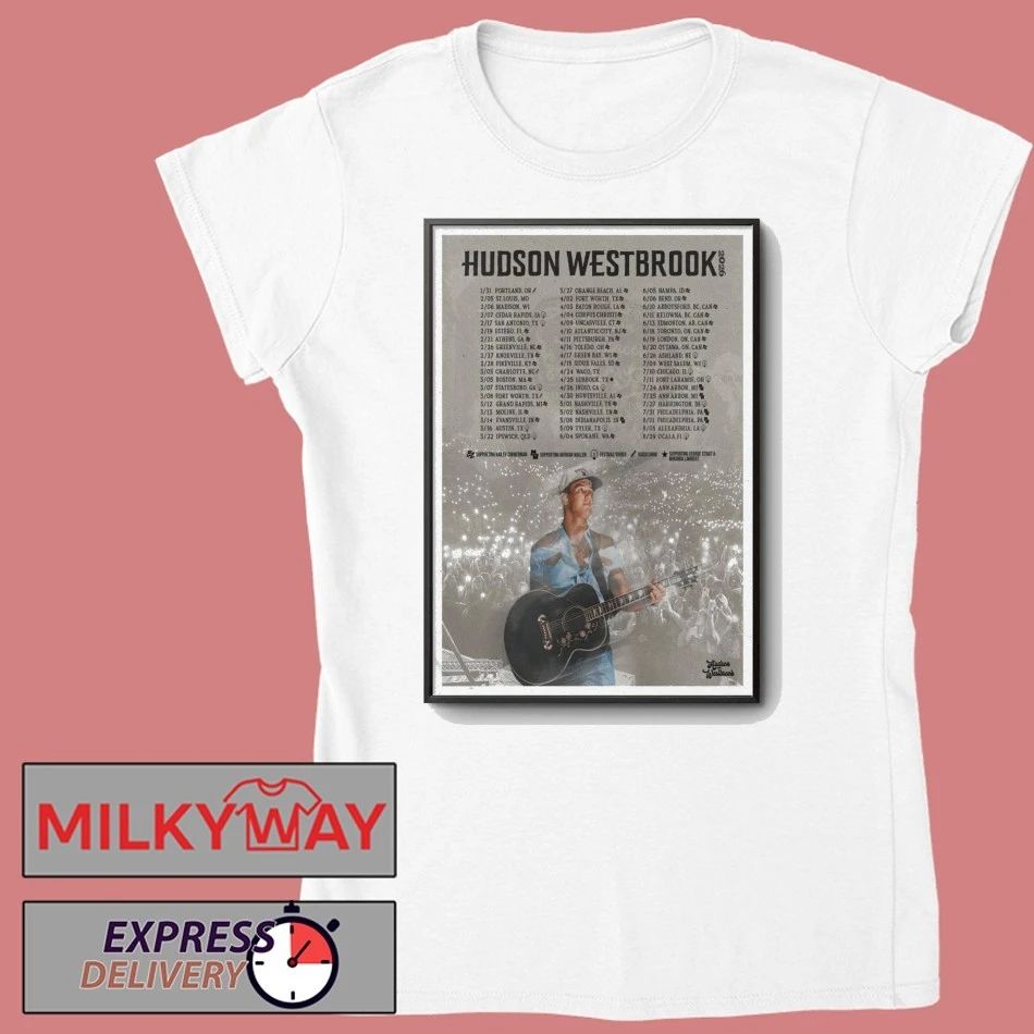 Hudson Westbrook Tour Apr – Aug 2026 Poster shirt