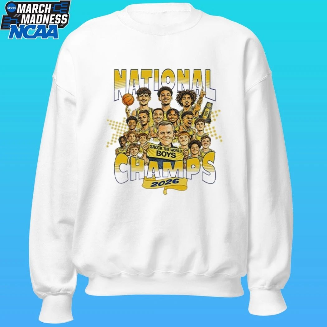 Michigan Wolverines 2026 National Champs Shock The World Boys Shirt