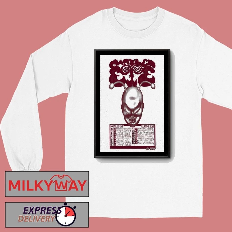 Poster Marbled Eye Europe June 2026 Tour shirt