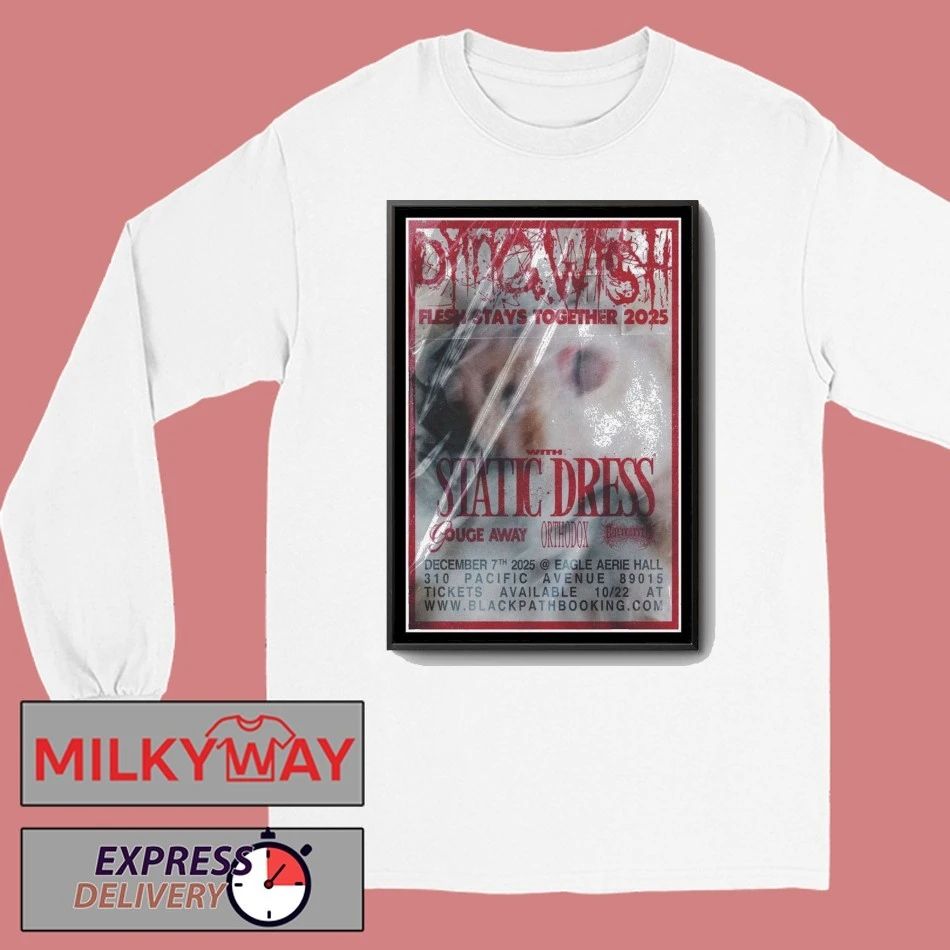 Dying Wish December 7 2025 Eagle Aerie Hall, Henderson Poster shirt