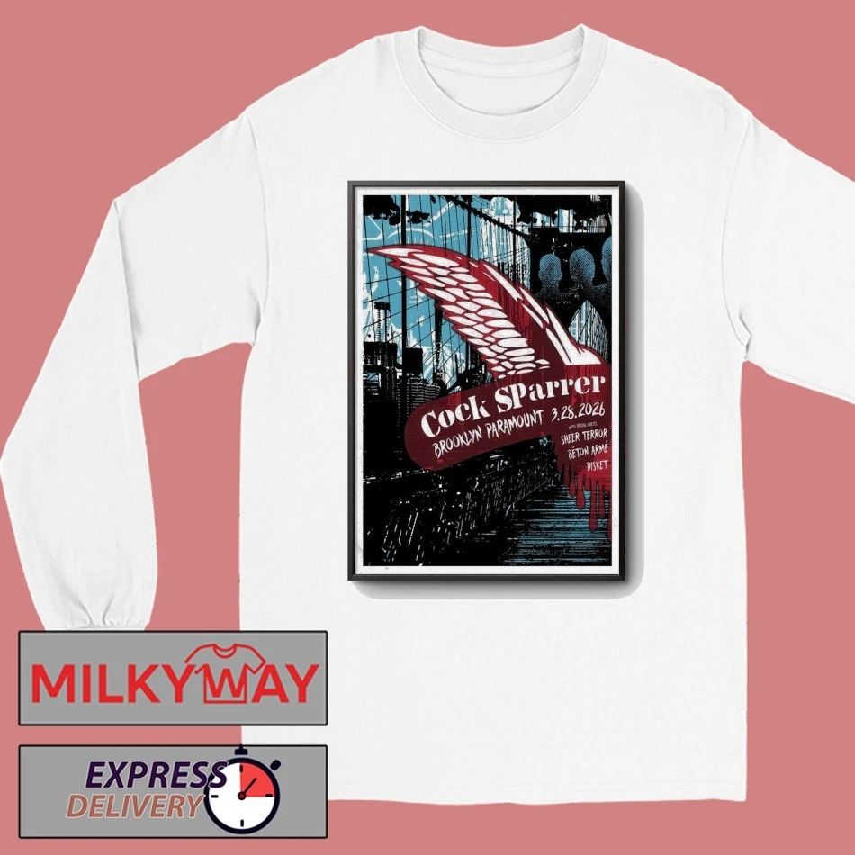 Poster Cock Sparrer at Brooklyn Paramount 03.28.2026 shirt