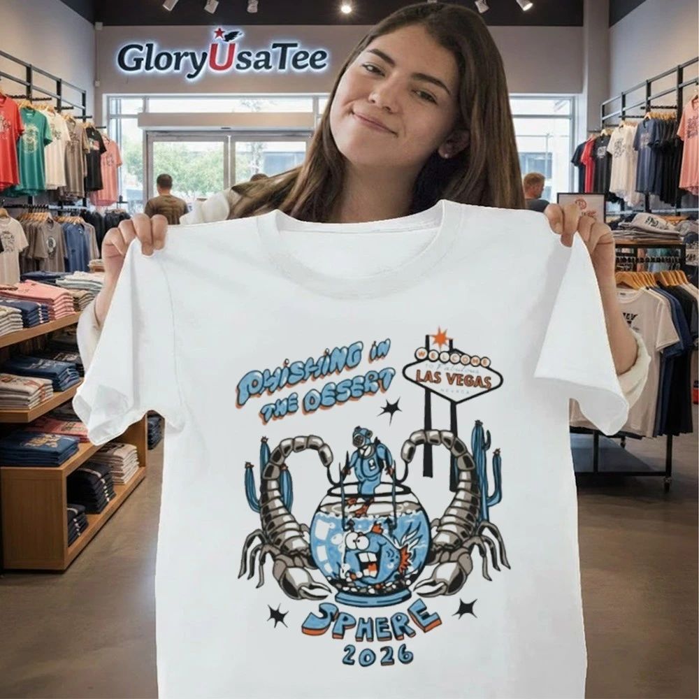 Fishing in the Desert Sphere Solid T-Shirt