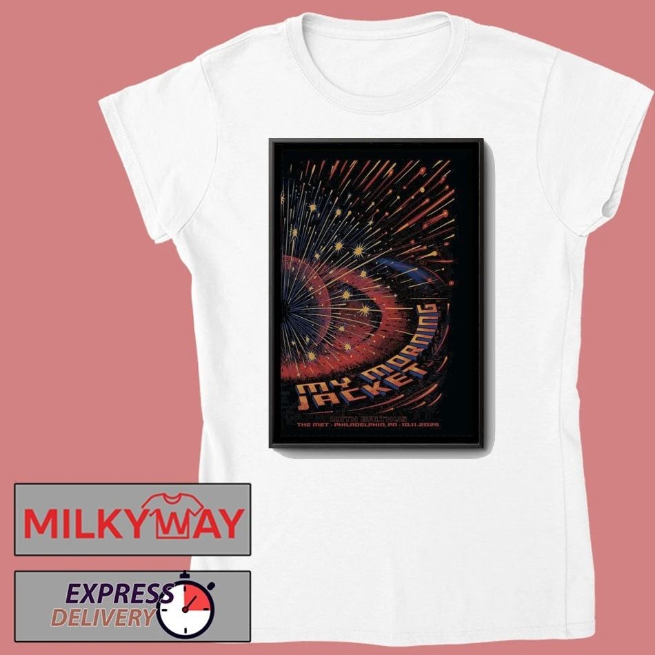 My Morning Jacket Tour 2025 Philadelphia PA Poster shirt