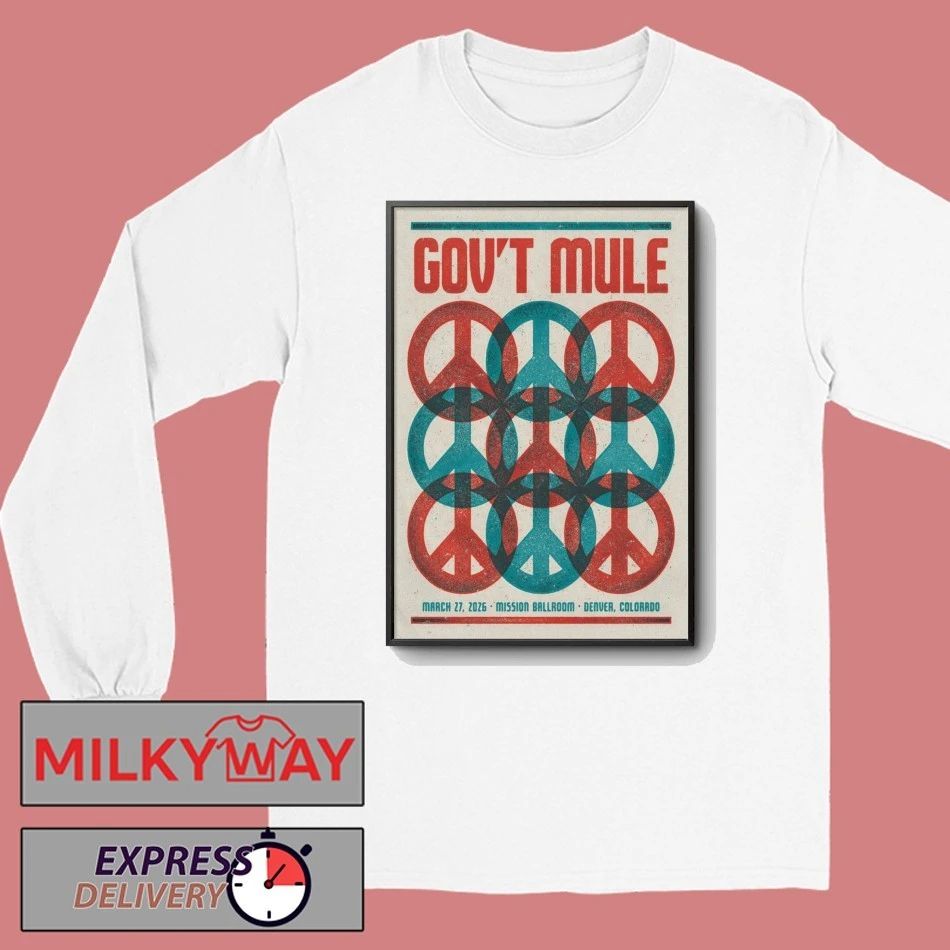 Gov’t Mule March 27 2026 In Denver CO Poster shirt