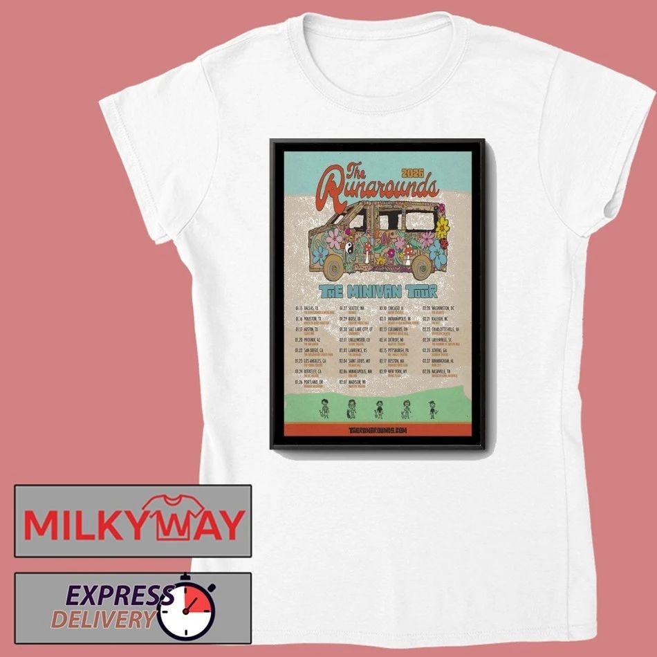 2026 The Runarounds The Minivan Tour Poster shirt