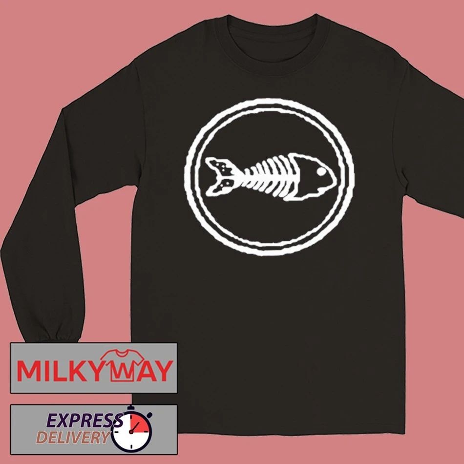 2026 Fishbone Logo Black Shirt