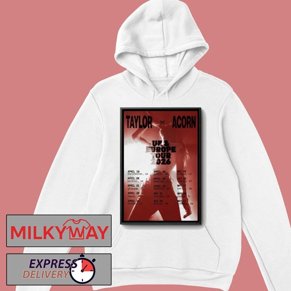 Taylor Acorn Tour UK And EU 2026 Poster shirt