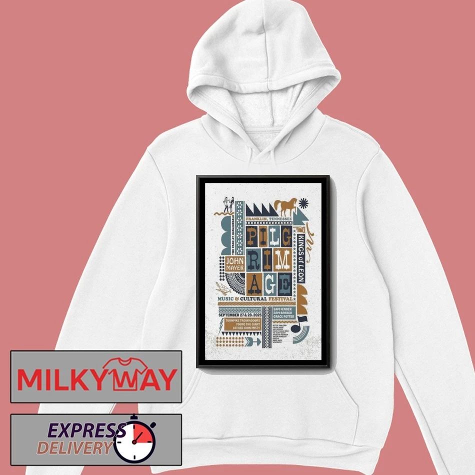 Pilgrimage Music Festival September 27 & 28, 2025 Franklin, Tennessee Poster shirt