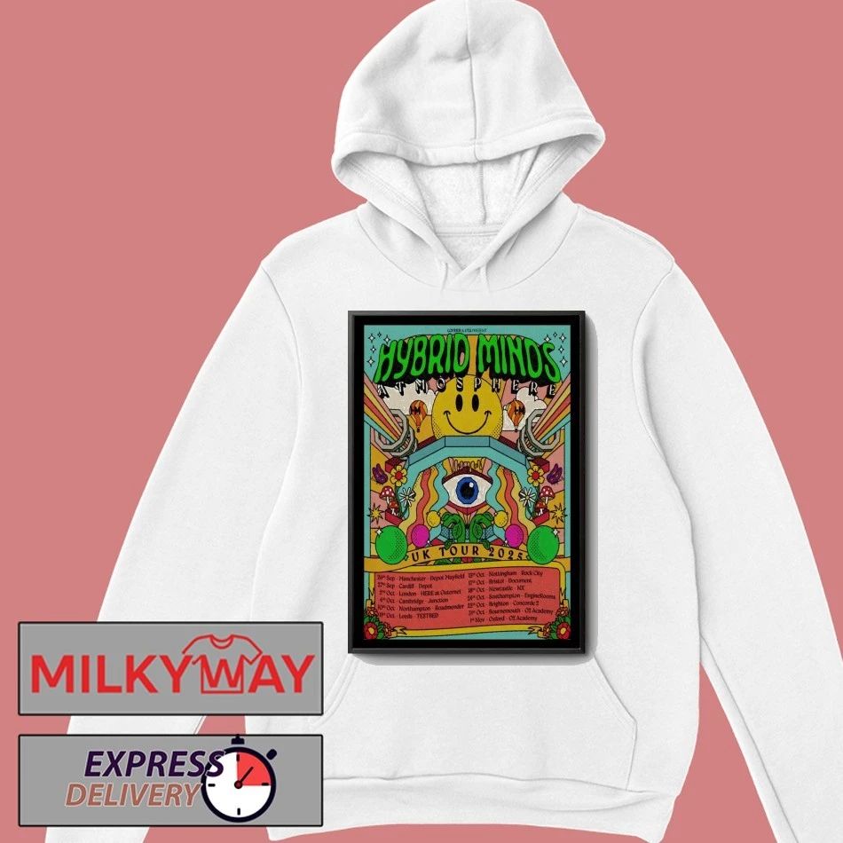 Hybrid Minds UK Tour 2025 Poster shirt
