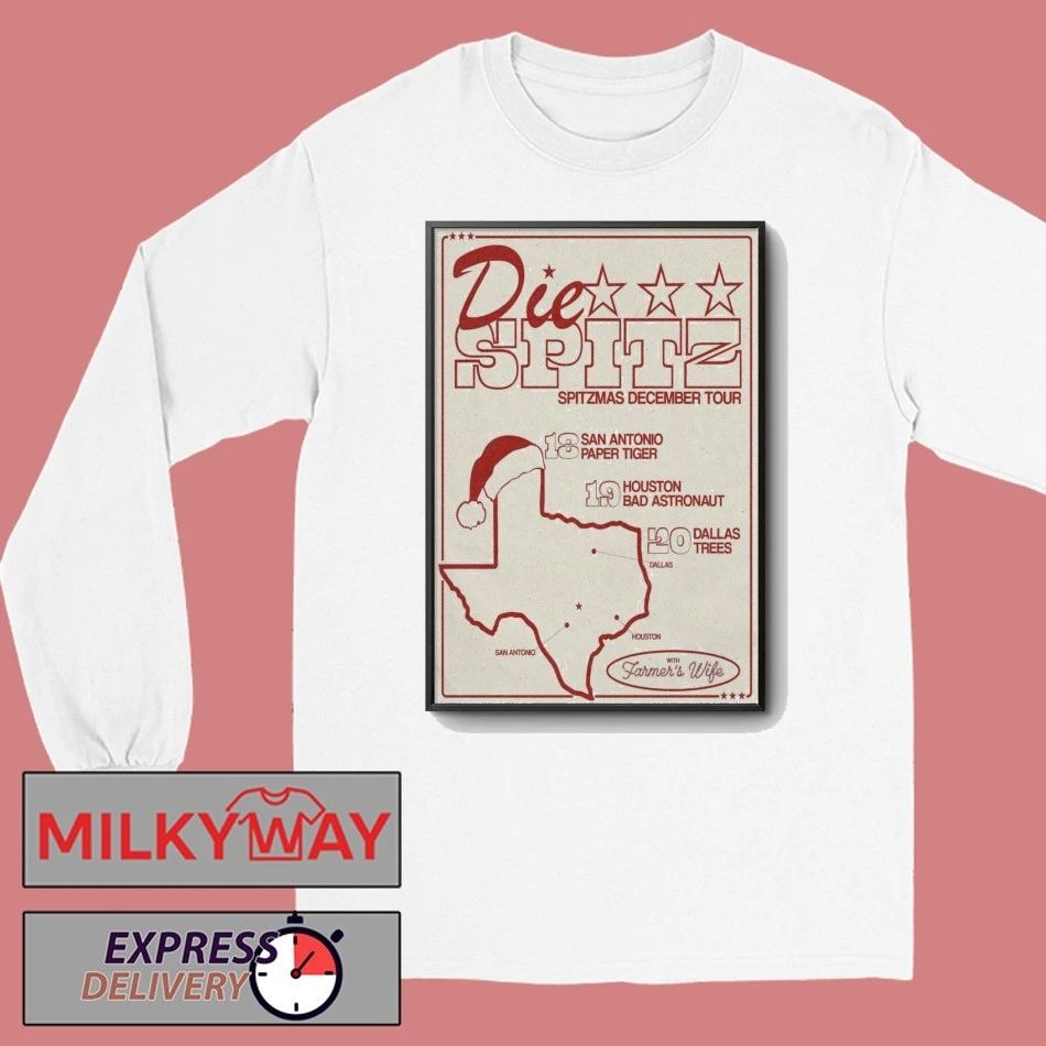 Die Spitz Spitzmas December Tour 2025 Poster shirt
