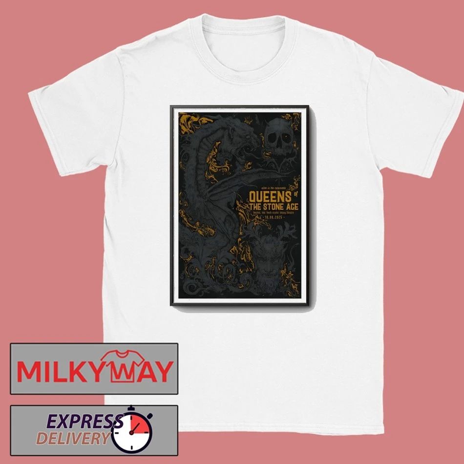 QOTSA Boston, MA Tour Oct 08 2025 Poster Shirt