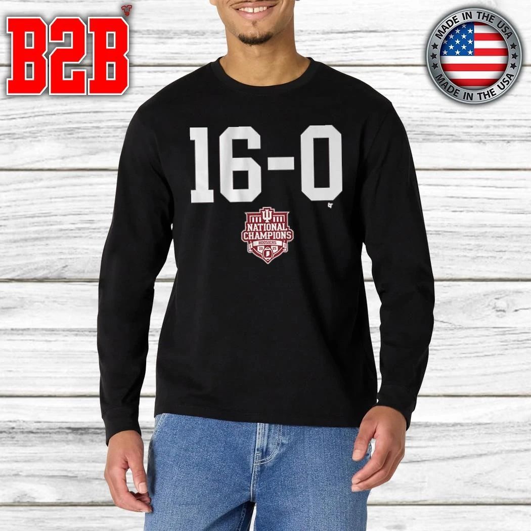 Indiana Football 16-0 2025 CFP National Champions Shirt